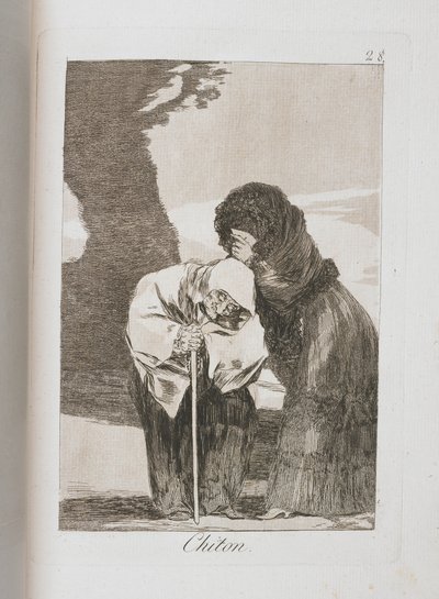 Plaat uit Los Caprichos, 1797-1798 door Francisco de Goya